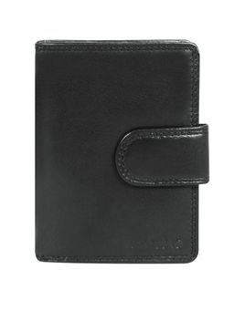Calfnero - Women's Black Leather Compact Wallet