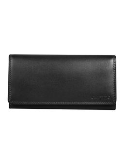 Calfnero - Women's Black Long Leather Wallet