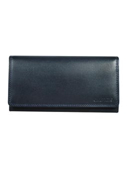 Calfnero - Women's Navy Blue Long Leather Wallet