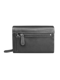 Calfnero - Women's Black Compact Leather Wallet