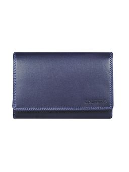 Calfnero - Women's Purple Compact Leather Wallet