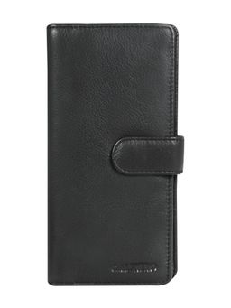 Calfnero - Black Genuine Leather Rfid Protected Long Women's Wallet