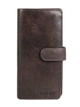 Calfnero - Brown Genuine Leather Rfid Protected Long Women's Wallet