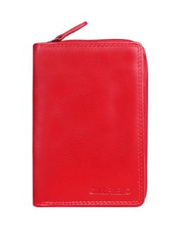 Calfnero - Women's Red Zip-Around Leather Wallet