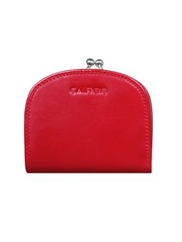 Calfnero - Red Vintage Frame Leather Coin Wallet
