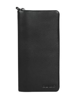 Calfnero - Women's Black Leather Long Travel Wallet