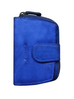 Calfnero - Blue Genuine Leather Compact Women's Wallet