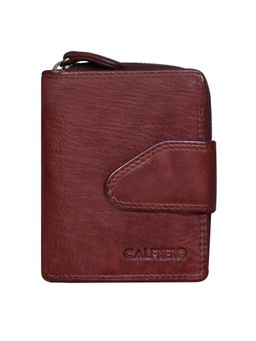 Calfnero - Brown Genuine Leather Compact Women's Wallet