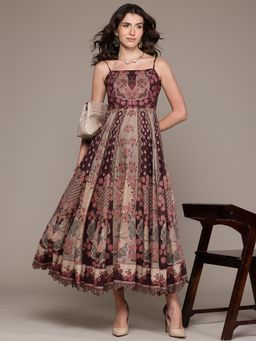 Ritu Kumar - Brown Trancobar Long Dress