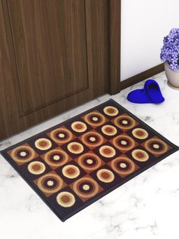 Athom Living - Brown Geometric Premium Anti Skid Door Mat