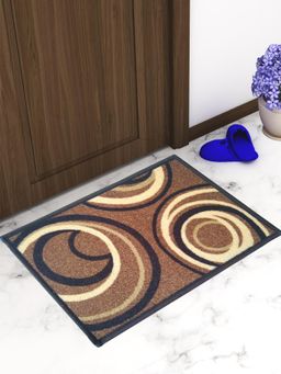 Athom Living - Brown Geometric Premium Anti Skid Door Mat