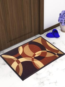 Athom Living - Brown Geometric Premium Anti Skid Door Mat