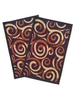 Athom Living - Brown Premium Anti Skid Door Mats (Pack of 2)
