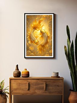 999Store - Luxury Golden Koi Fish Diamond Graphic Pattern Painting