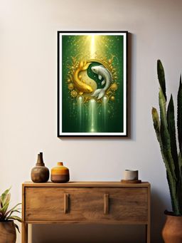 999Store - Multi-Color Koi Yin-Yang with Glow Painting