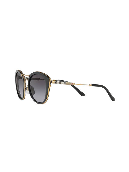 Buy Burberry Fashion 0BE4251Q The Leather Check Polar Grey  display picture 1
