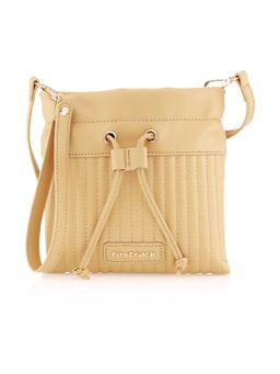 Fastrack - Butter Yellow Quilted Waist Bag For Women