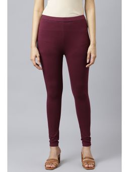 W - Purple Solid Tights