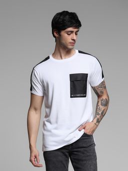 Jack & Jones - White Slim Fit Pullover T-Shirt