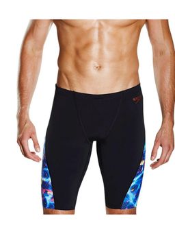 Speedo - Men Endurance+ Strom Wave Digital Printed Jammer Shorts - Black & Violet