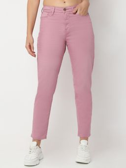 Spykar - Womens Mom Fit High Rise Stretchable Jeans