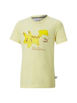 Puma - X Pokemon Unisex Kids Yellow T-shirts