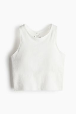 H&M - Women White Medium Support Sports Bra With Drymove