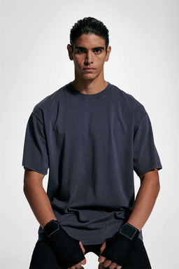 H&M - Men Blue Loose Fit Sports Top With Drymove