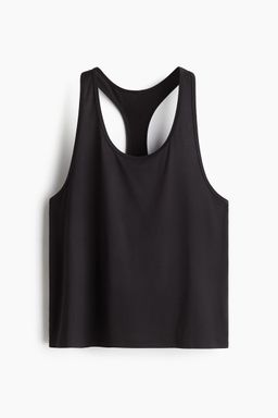 H&M - Women Black Sports Vest Top With Drymove