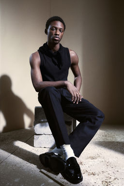 H&M - Men Black Slim Fit Ribbed Vest Top