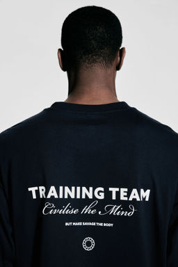 H&M - Men Black Boxy-Style Sports T-Shirt With Drymove