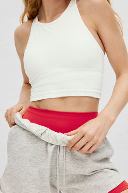 H&M - Women White Medium Support Longline Sports Bra With Drymove