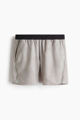 H&M - Men Beige Mid-Length Sports Shorts With Drymove