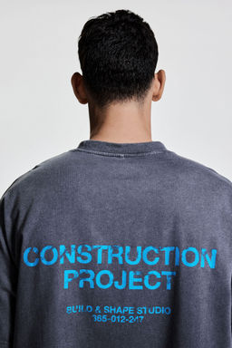 H&M - Men Grey Boxy-Style Sports Top With Drymove