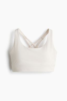 H&M - Women White Medium Support Sports Bra With Softmove