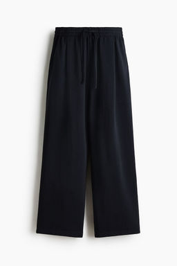 H&M - Women Blue Pleat-Front Sweatpants