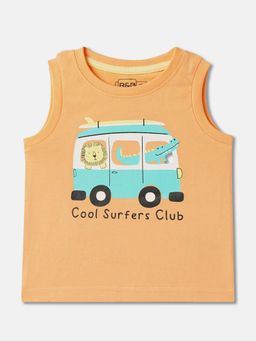 R&B - Orange Graphic Relaxed Boys T-Shirt