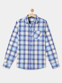 R&B - Blue Checks Relaxed Boys Shirt