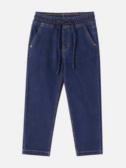 R&B - Indigo Solid Regular Boys Jeans