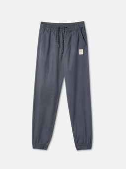 R&B - Solid Regular Boys Grey Joggers