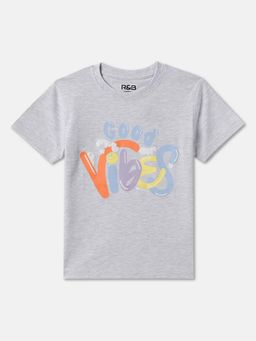 R&B - Grey Regular Boys T-Shirt