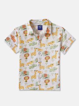 R&B - White Conversational Novelty Regular Boys Shirt