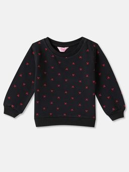 R&B - Printed Regular Girls Sweatshirt