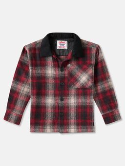 R&B - Red Regular Boys Shirt
