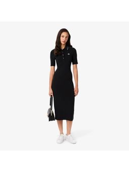Lacoste - Slim Fit Diamante Polo Collar Dress