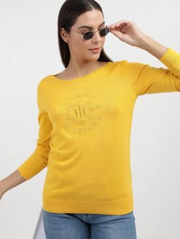 Tommy Hilfiger - Slim Fit Cotton Boat Neck Sweater