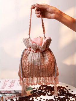 THE TAN CLAN - Aarna Pink Potli Bag