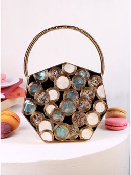 THE TAN CLAN - Alira Brass Clutch With Handle