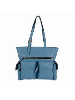 HIE - Women Lisa Multi-Pocket Solid Structured Tote Bag