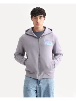 Rare Rabbit - Mens Bien Dusky Purple Cotton Blend Fabric Jacket